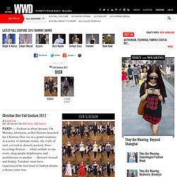 Christian Dior Fall Couture 2012 - Runway, Fashion Week, Reviews and Slideshows