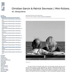 Christian Garcin & Patrick Devresse
