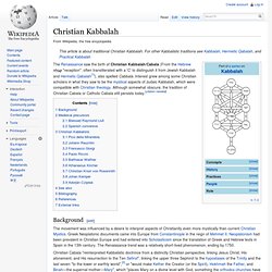 Christian Kabbalah
