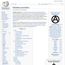 Christian anarchism