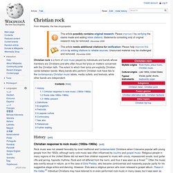 Christian rock