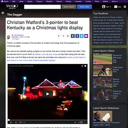 Christian Watford’s 3-pointer to beat Kentucky as a Christmas lights display