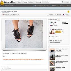 DIY Christian Louboutin "Petal" Sandals