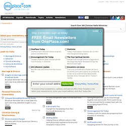 Christian Newsletters - Free Email Newsletters From OnePlace.com