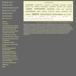 Digital Art / Public Art: Governance and Agency in the Networked Commons