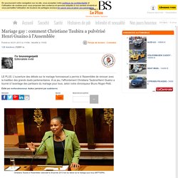 Mariage gay : comment Christiane Taubira a pulvérisé Henri Guaino à l'Assemblée