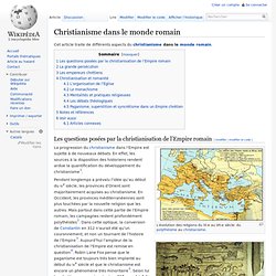 Christianisme dans le monde romain
