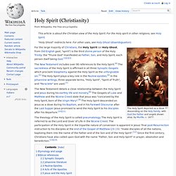 Holy Spirit (Christianity)