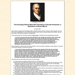 The Founding Fathers Were NOT Christians