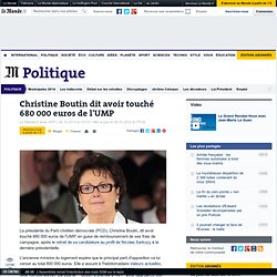Christine Boutin dit avoir touché 680 000 euros de l'UMP