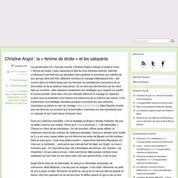 Christine Angot : la "femme de droite" et les salopards
