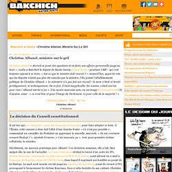 Christine Albanel, ministre sur le gril