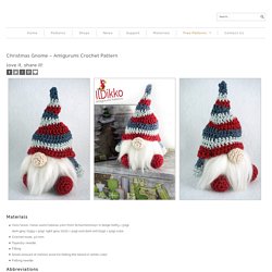 Christmas Gnome – Amigurumi Crochet Pattern