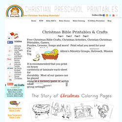 Christmas Bible Crafts