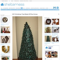 DIY Christmas Tree Made Of Pine Cones