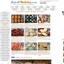 Christmas Cookies Recipes & Videos *Tested Recipes* Joyofbaking.com