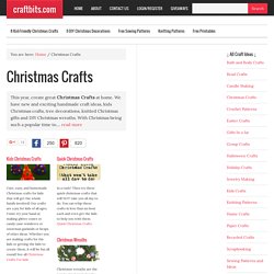 Christmas Crafts - Free projects and DIY gift ideas from Craftbits.com