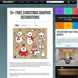 15+ Free Christmas Graphic Decorations