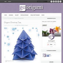 Origami Christmas Tree by Francesco Guarnieri