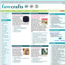 Christmas Crafts, Free Knitting Patterns, Free Crochet Patterns and More from FaveCrafts.com