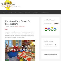 Christmas Party Games for Preschoolers