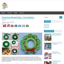 Christmas Wreath Ring – Free Pattern – Craft-Addicts