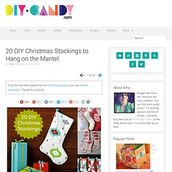 20 DIY Christmas Stockings to Hang on the Mantel