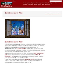 Christmas Time is Here – WebEnglish.se
