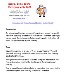 Christmas Traditions Webquest