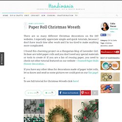 How to Make Paper Roll Christmas Wreath