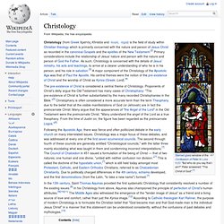 Christology - Wikipedia, the free encyclopedia: IBM Edition