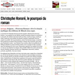 Christophe Honoré, le pourquoi du roman