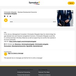 Christopher Wingader - Business Development Executive