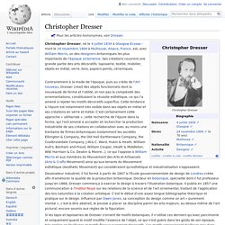Christopher Dresser 1850 -F