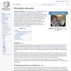 Christopher Alexander