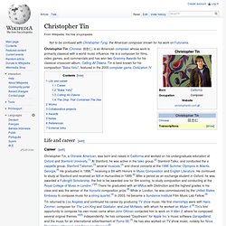 Christopher Tin