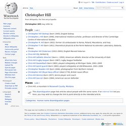 Christopher Hill - Wikipedia