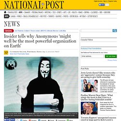 Fugitive hacker Christopher Doyon, or Commander X, tells why Anonymous ‘might well be the most powerful organization on Earth’