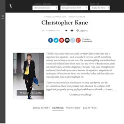 Christopher Kane - Spring/Summer 2016 Ready-To-Wear - LFW