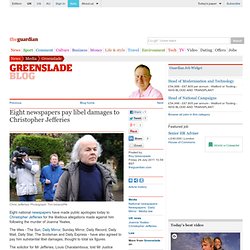 Eight newspapers pay libel damages to Christopher Jefferies