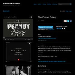 The Peanut Gallery" by Google Data Arts Team