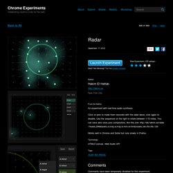Chrome Experiments - "Radar" by Hakim El Hattab