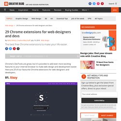 29 Chrome extensions for web designers and devs