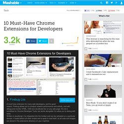 10 Must-Have Chrome Extensions for Developers