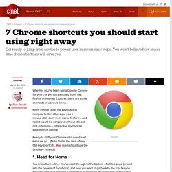 7 Chrome shortcuts you should start using right away