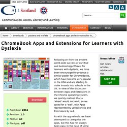 Chromebook Apps and Extensions for Learners with Dyslexia