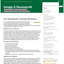 Why Chromebooks? A Ravenscroft Decision…
