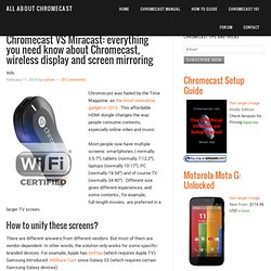 Chromecast VS Miracast: everything you need know about Chromecast, wireless display and screen mirroring - All About Chromecast