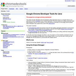 chromedevtools - Google Chrome Developer Tools for Java