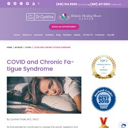 COVID and Chronic Fatigue Syndrome